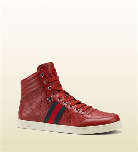 gucci mens shoes red|all red Gucci shoes.